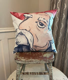 Mississippi MS Colonel Reb Face Football dorm room man cave decor pillow cover