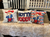 Mississippi Colonel Reb Football Hotty Toddy dorm room man cave decor pillow cover