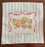 Easter chicks in wagon