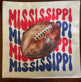 Mississippi MS Colonel Reb Football Era dorm room man cave decor pillow cover