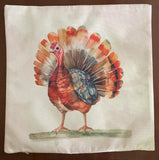 Fall Home Decor Turkey watercolor pillow cover