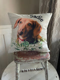 Custom pillow cover home decor for pet grandparent child’s room high school team