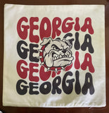 Georgia GA Football Era dorm room man cave decor pillow cover