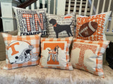 Tennessee TN football era dorm room man cave decor pillow cover