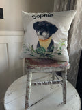 Custom pillow cover home decor for pet grandparent child’s room high school team