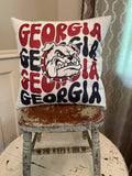 Georgia GA Football Era dorm room man cave decor pillow cover