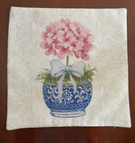 Pink hydrangea topiary