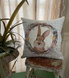 Rabbit floral wreath