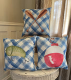 Lake river beach home decor Lobster or Crawfish pillow cover