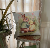 Vintage Chick and Rabbit