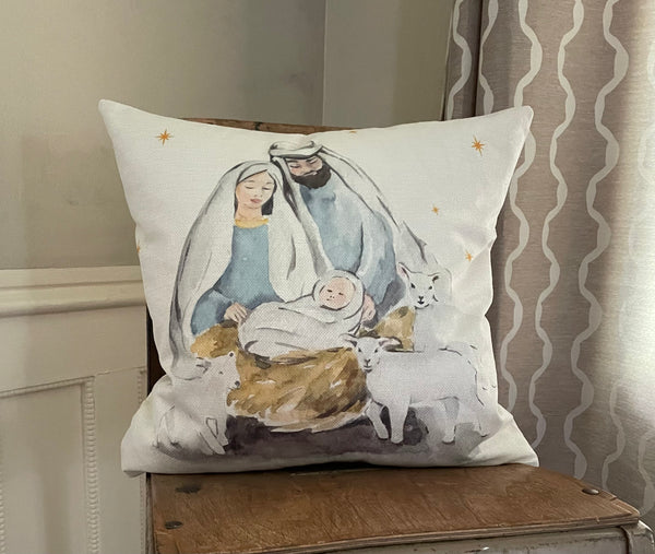 Mary Joseph Nativity with Sheep