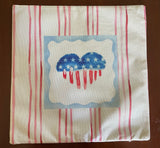 Heart American flag