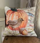 Bird pumpkin with books