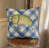 Fish Fishing Fisherman home decor Lure pillow cover