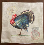 Fall Home Decor Turkey vintage inspired pillow cover