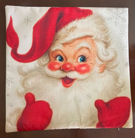 Santa vintage red gloves