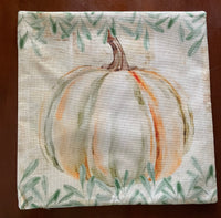 Beige watercolor pumpkin