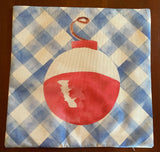 Beach lake river fishing bobber pillow cover