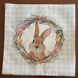 Rabbit floral wreath