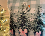 Fir trees pink bow