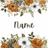 Custom grandparent pillow cover brown floral home decor
