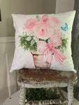 Pink floral w Butterfly