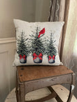 Fir Tree with Cardinal