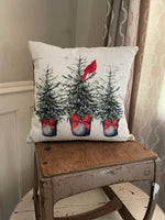Fir Tree with Cardinal