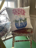 Pink hydrangea topiary