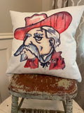 Mississippi MS Colonel Reb Football dorm room man cave decor pillow cover