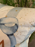 Sorority Dorm room Delta Delta Delta blue pillow cover original design