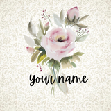 Custom grandparent name floral watercolor pink home decor