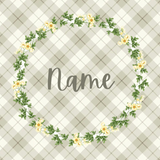 Custom grandparent pillow cover floral yellow wreath home decor coordinating patterns available