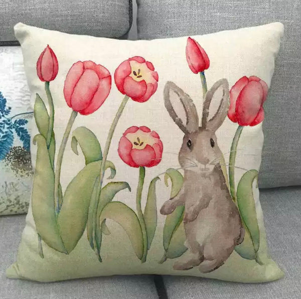 Bunny & Tulips