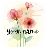Grandparent custom Name three pink floral home decor pillow cover coordinating patterns available