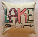 Lake home decor Lake Gypsy pillow cover