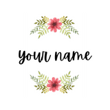 Grandparent custom Name pillow cover home decor pink floral coordinating patterns available