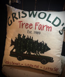 Christmas Vacation movie pillow cover Griswold Tree Farm home decor